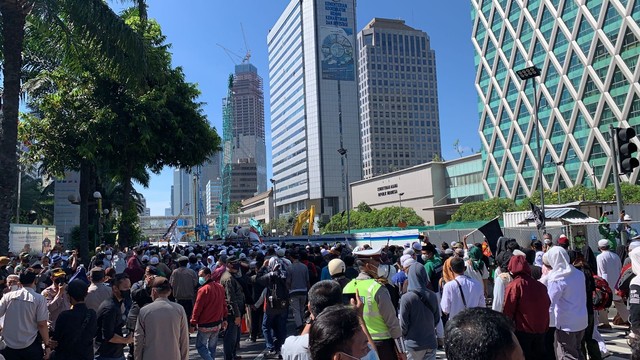 Massa Reuni 212 Hanya Bisa Sampai Thamrin, Putar Balik ke HI Sambil Salawat